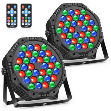 Imagem de Luzes de palco MosFiata 36 LED Par Light RGB DJ Party Uplights