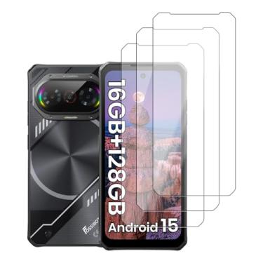 Imagem de NOUKAJU [Pacote com 3] Protetor de tela para FOSSIBOT F114, vidro temperado HD, resistente a arranhões, durável e à prova de quedas, protetor de tela de vidro temperado para FOSSIBOT F114