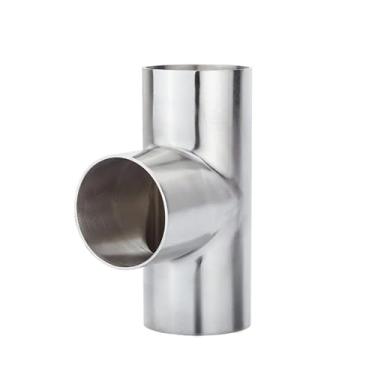 Imagem de Conexão de tubos de solda tipo T para polimento de aço inoxidável 304 conector de 3 vias Homebrew (1-3I4)