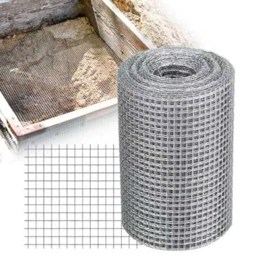 Imagem de Pano de hardware de 1/8 polegada 4'' x 30' 27 Gauge Malha de arame soldado galvanizado por imersão a quente para cercas de galinheiro/galinheiro, rede de gaiola de animal, rede de proteção de enxame
