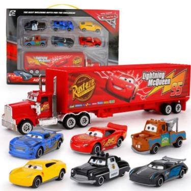 Imagem de Conjunto de brinquedos Disney Pixar Cars Lightning McQueen 7 peças