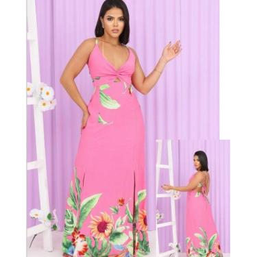Imagem de Vestido longo rosa bebê  - Kelly