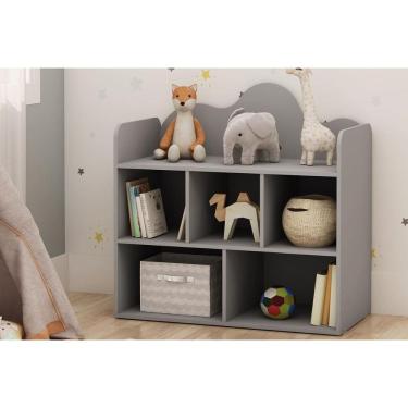 Imagem de Estante Infantil Organizadora Nuvem c/ 5 Nichos Fendi - Genialflex