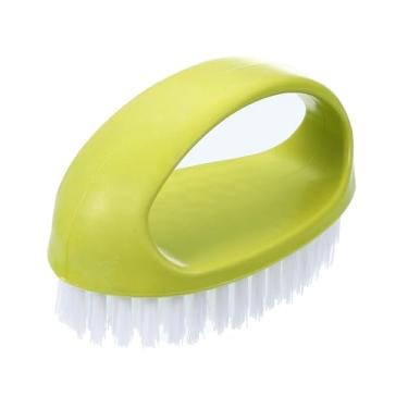 Imagem de Escova de limpeza para lavanderia, escova de limpeza com alça D para roupas de lavanderia e sapatos para limpeza de carpete de banheiro, verde