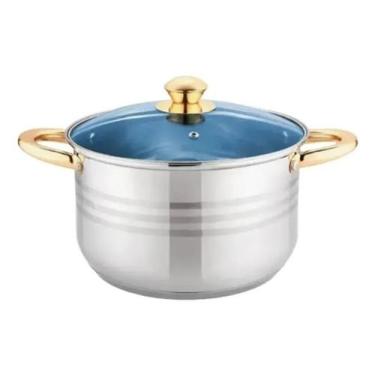 Imagem de Jogo De Panelas 13 Pçs Dusseldorf Azul Envio Imediato - Nakasaki