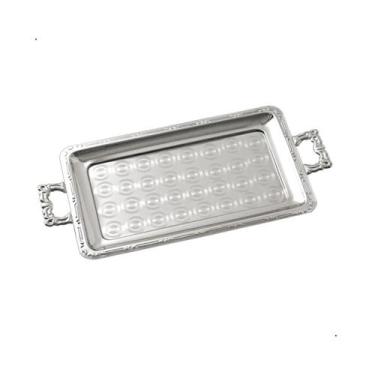 Imagem de Bandeja Média Clássica para Decoração Mesa Posta Para Servir Café Chá 