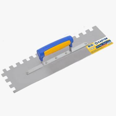 Imagem de Desempenadeira Castor Aco 10cm x 40cm Dente 12mm Cabo Plastico