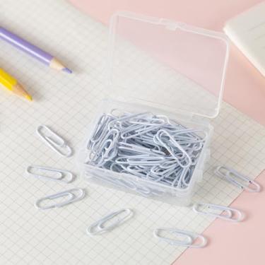 Imagem de 50 peças de clipes de papel de 2,8 cm coloridos, duráveis e à prova de ferrugem, clipes de papel de aço inoxidável pequenos, clipes de papel de escritório para professores materiais escolares