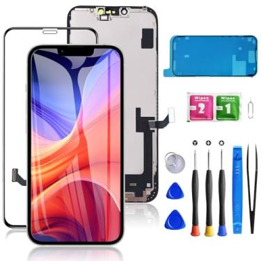 Imagem de Mobkitfp - Tela de reposição preta para iPhone X 5,8 polegadas, tela LCD com digitalizador de toque 3D, kit de reparo para A1865/A1901/A1902 com ferramentas de reparo + adesivo à prova d'água