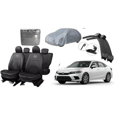 Imagem de Capa de couro +Capa de cobrir + Limpador de para - brisa -Honda civic 20-24