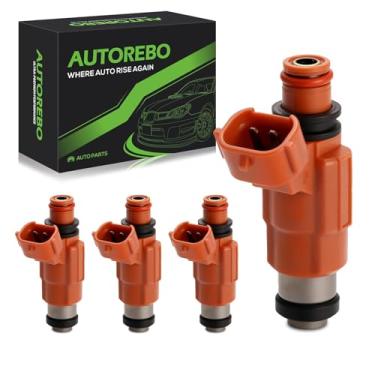 Imagem de Conjunto de 4 injetores de combustível compatíveis com motor de popa Suzuki Marine DF90 DF100 DF115 DF140 Mercury 115 HP 4 tempos Mitsubishi Lancer Mirage - Substitui 15710-65D00 68V-8A360-00-00