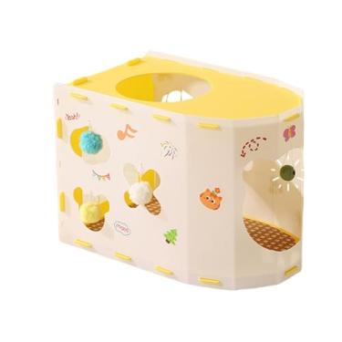 Imagem de predolo Túnel para casa de gato decorativo, fácil de instalar, proteção versátil para sofá com bola interativa, cama para gato, caverna para gatos pequenos, Amarelo