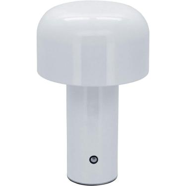 Imagem de Luminária Decorativa Abajur Led Mesa Usb Metal 20x12 Branco