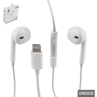 Imagem de Fone de Ouvido com Microfone IP Branco - Tudo em Caixa