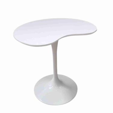 Imagem de Mesa De Jantar Tulipa Saarinen Organica Malu 90cm Laca Branca