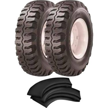 Imagem de Kit 2 Pneu Empilhadeira 600-9 10l Tt Mvi2 Maggion + Camaras