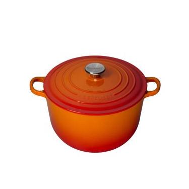 Imagem de Panela Redonda com Pegador de Aço Inox 28 cm Laranja Le Creuset