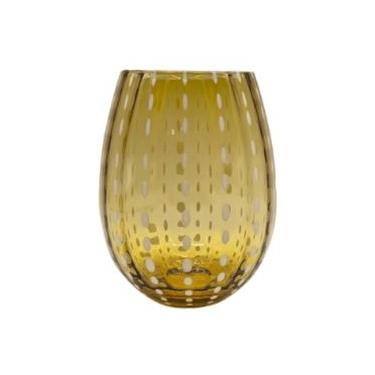 Imagem de Copo De Vidro Ambar Com Pontos - Btc