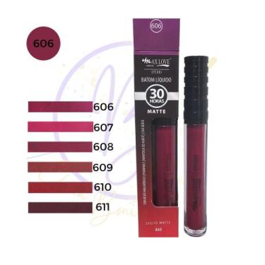 Imagem de Batom Matte Max Love Líquido Longa Duração 30 horas Varias Cores Escol