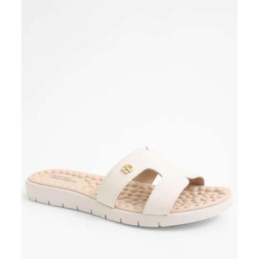 Imagem de Rasteirinha Feminina Tiras Modare Branco-18229, Branco, 37