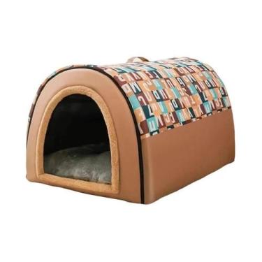 Imagem de Casinha De Cachorro Grande E Quente Removível Para Inverno, Canil Para