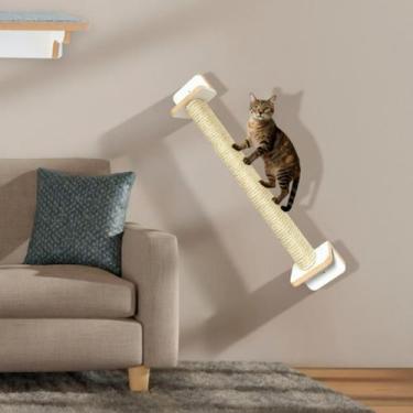 Imagem de Arranhador Para Gatos Passarela 80cm de Parede Horizontal com SISAL 8m