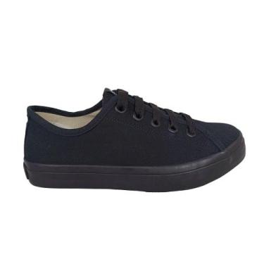 Imagem de Tênis Feminino Coca-Cola Stream Canvas All Black - Conforto e Estilo, 