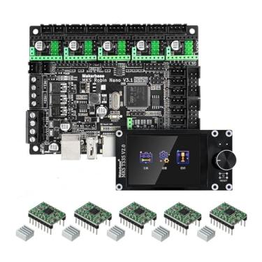 Imagem de Compatível com Makerbase MKS Robin Nano V3.1 Placa de controle de impressora 3D Placa mãe TS35 TFT Touch Screen compatível com A4988 TMC2209(Package 4)