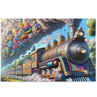Imagem de Quebra-cabeça personalizada com estampa de leão majestoso para adultos 500 peças, decoração de arte, pintura para família, quebra-cabeças divertidos presentes para jogo de elefante branco, 52 cm x