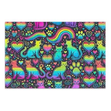 Imagem de Quebra-cabeça para adultos, 1000 peças, natureza, elefantes brancos, presentes, quebra-cabeça exclusivo, pintura de brinquedo artístico, gato neon, arco-íris, 75 x 40 cm