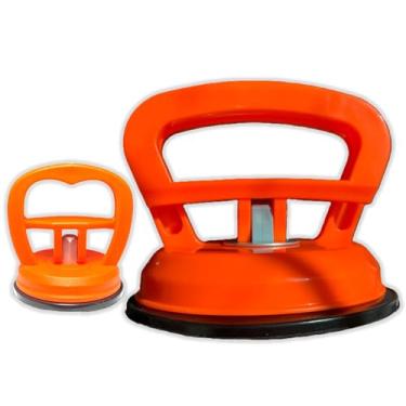 Imagem de Kit 1 P + 1 G - Ventosa Sucção Extrator p/Reparo de Amassados, Transporte de Vidros Telas Lisas TAM:G 11,5CM