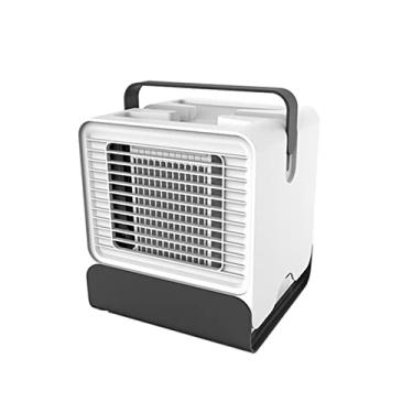 Imagem de Resfriador de Ar Verão para Uso Residencial USB Recarregável Ventilador Refrigeração com Água Portátil Mesa Baixo Ruído Condicionado Led