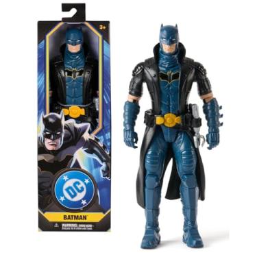 Imagem de Boneco DC Batman Azul Com Sobretudo Preto Articulado 30cm - Sunny