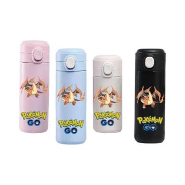 Imagem de Garrafa Térmica Infantil De Aço Inoxidável Grande Capacidade Pokémon P