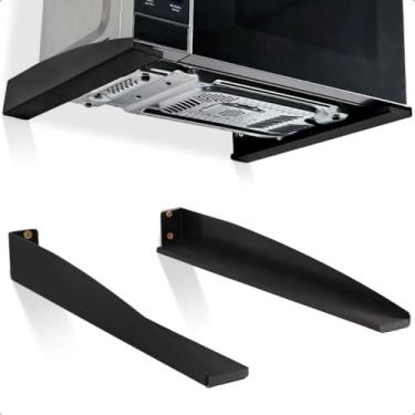 Imagem de Suporte Parede Microondas Forno Eletrico Air Frier impressora Bebedouro Caixa Som Universal Aço Maciço (Preto)