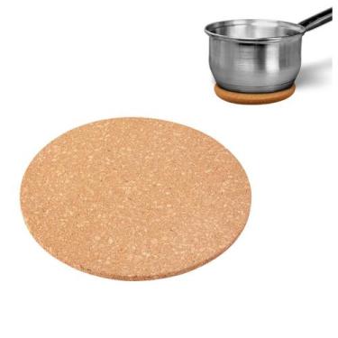 Imagem de Descanso De Panelas Cortiça Protetor De Mesa E Bancada 16cm - Clink