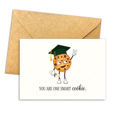 Imagem de Podagree You Are One Smart Cookie Cartão de formatura engraçado design de desenho animado para estudantes de pós-graduação ou adolescente mensagem humorística presente de formatura individual 14 x 20