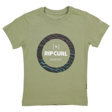 Imagem de Camiseta Rip Curl Circle 10m Filter Tee Army - Infantil-Masculino