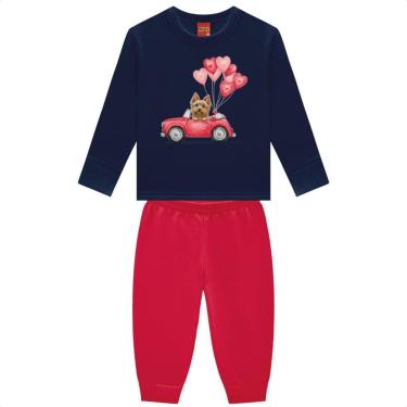 Imagem de Conjunto Moletom Flanelado Kyly Menina Inverno Infantil-Feminino