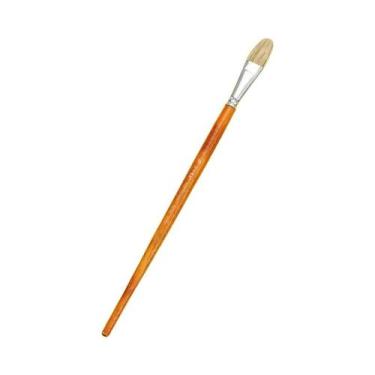 Imagem de Pincel Redondo De Cerdas Para Aquarela, Guache E Tinta a Óleo Para Est