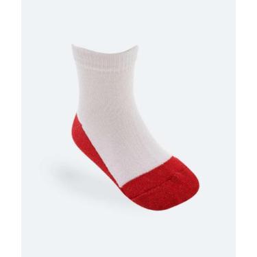 Imagem de Kit 5 Meias Infantil Soquete Marisa Branco-38111, 26a29, Branco