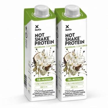 Imagem de Kit 2 Suplemento NOT SHAKE Protein Baunilha c/ Coco 250ml - NotCo