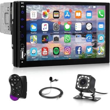 Imagem de Rádio automotivo com tela sensível ao toque de Din único com Bluetooth, tela LCD HD de 17 polegadas, rádio automotivo 1 Din com link espelhado, EQ, rádio FM SWC, leitor de MP5 para carro, suporte USB