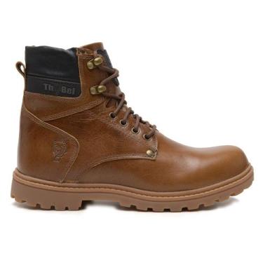 Imagem de Bota Masculina WorkBel ThaBel Conhaque Palmilha Anti Perfurante e CA, 