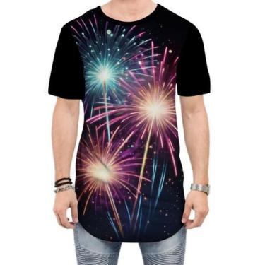 Imagem de Camiseta Longline Fogos de Artifício Rojões Ano Novo 3 - Kasubeck Stor