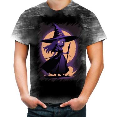 Imagem de Camiseta Desgaste Bruxa Halloween Púrpura Festa 9 - Kasubeck Store®, I