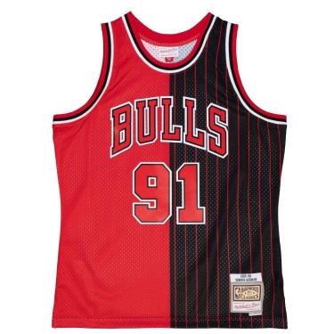 Imagem de Regata Mitchell & Ness Split Swingman Jersey Chicago Bulls 1995-96 Dennis Rodman Mascul...