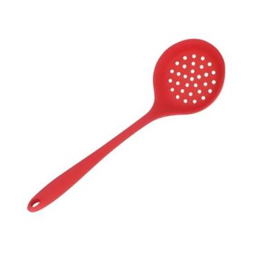 Imagem de Escumadeira de Silicone Vermelho 30 Cm - Allmix - All Mix, Único