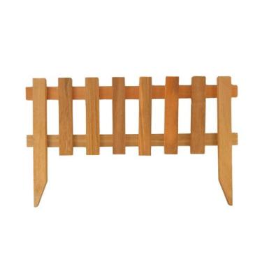 Imagem de 5 Cercas de Jardim Madeira Eucalipto 18x50 cm Natural - Tudo Jardim