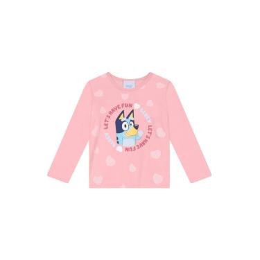 Imagem de Blusa infantil menina da Bluey com glitter Brandili-Feminino